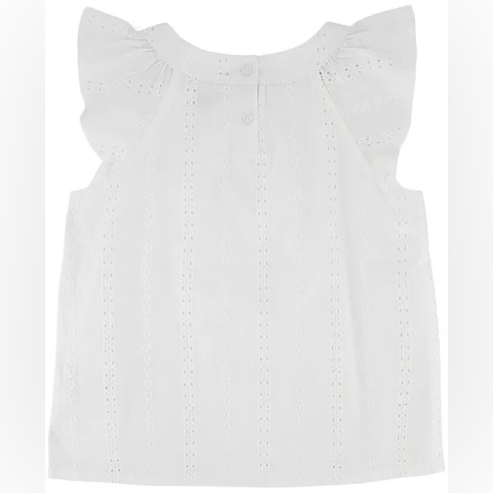 Tommy Hilfiger Big Girls Eyelet Trimmed Top